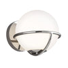 Apollo Single Lamp Wall Light in Polished Nickel