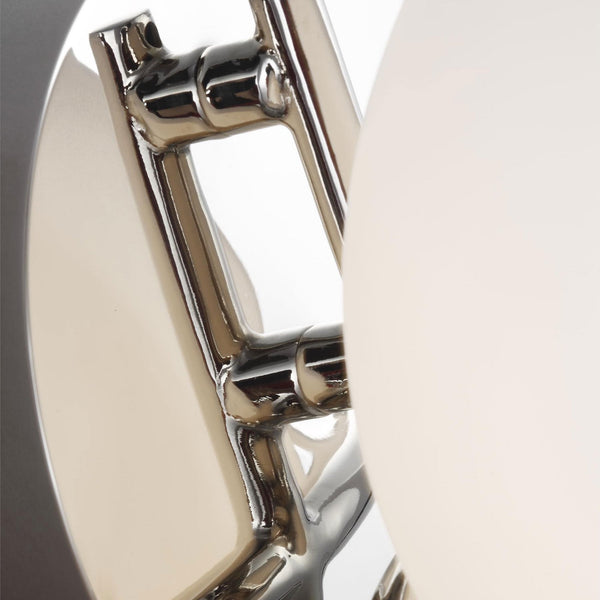 Apollo Single Lamp Wall Light in Polished Nickel