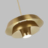 Brisbin Single Pendant in Burnished Brass