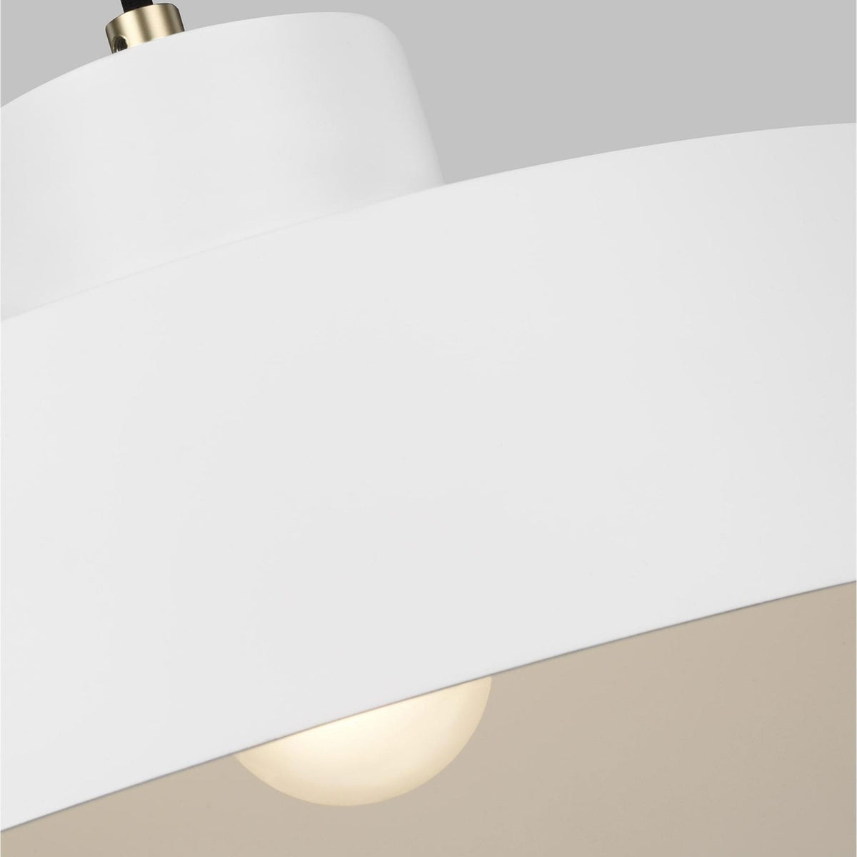 Candor Height Adjustable Rise & Fall Single Pendant in Matt White