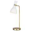 Joan Table Lamp in Matt White & Burnished Brass