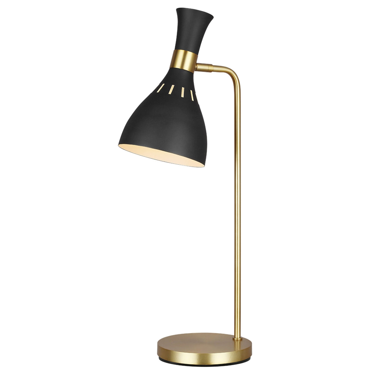 Joan Table Lamp in Midnight Black & Burnished Brass
