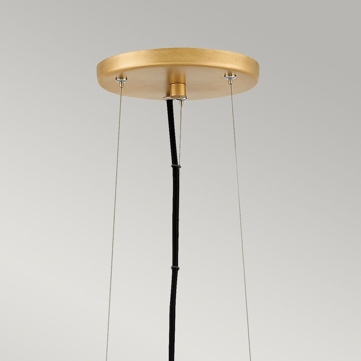 Nula Single Light Pendant in Shell White & Luxe Gold