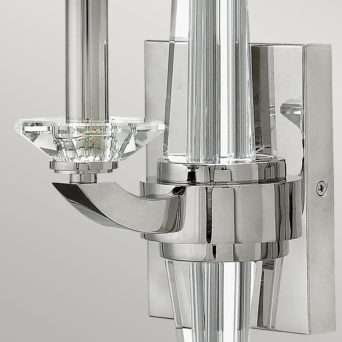 Ascher Single Arm Wall Light in Polished Nickel