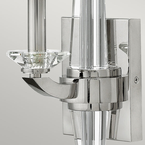 Ascher Single Arm Wall Light in Polished Nickel