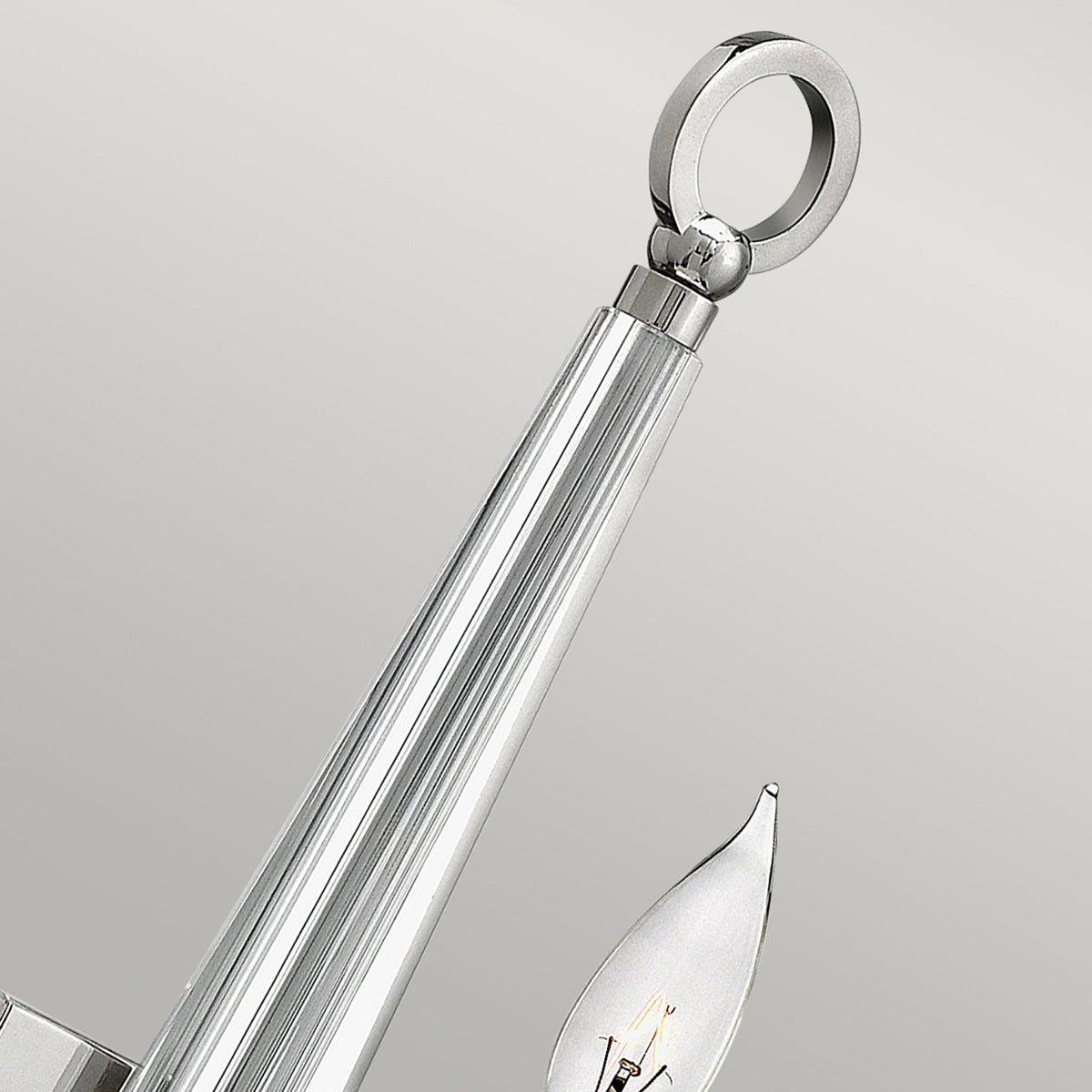 Ascher Single Arm Wall Light in Polished Nickel