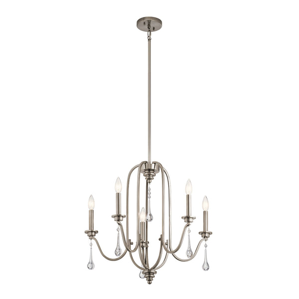 Karlee Five Light Chandelier in Classic Pewter