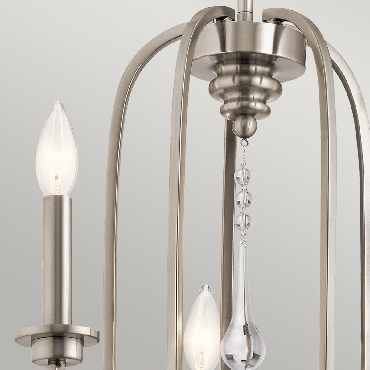 Karlee Five Light Chandelier in Classic Pewter