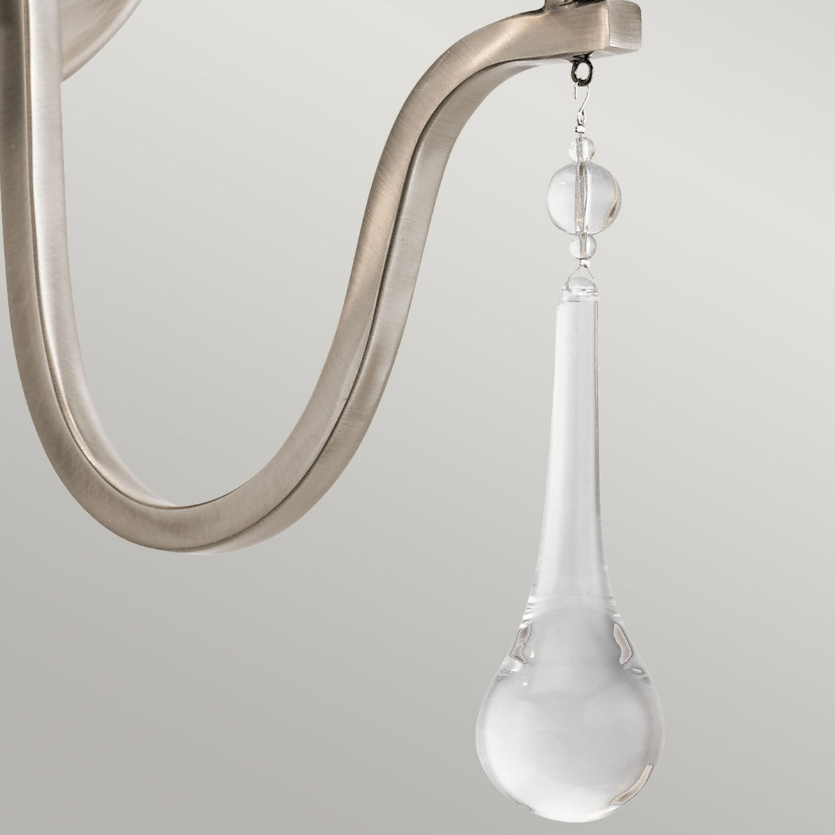 Karlee Twin Arm Wall Light in Classic Pewter