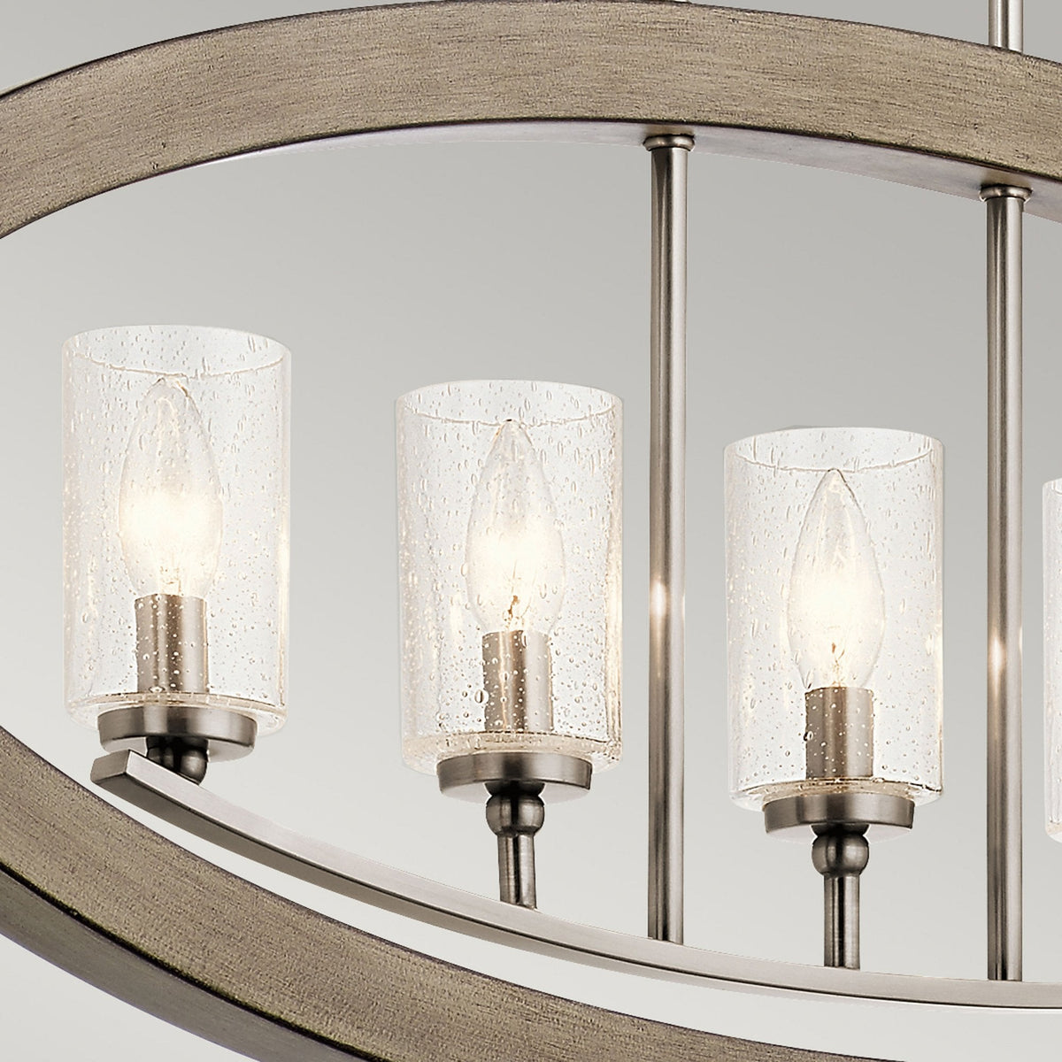 Grand Bank Five Light Chandelier in Distressed Antique Grey