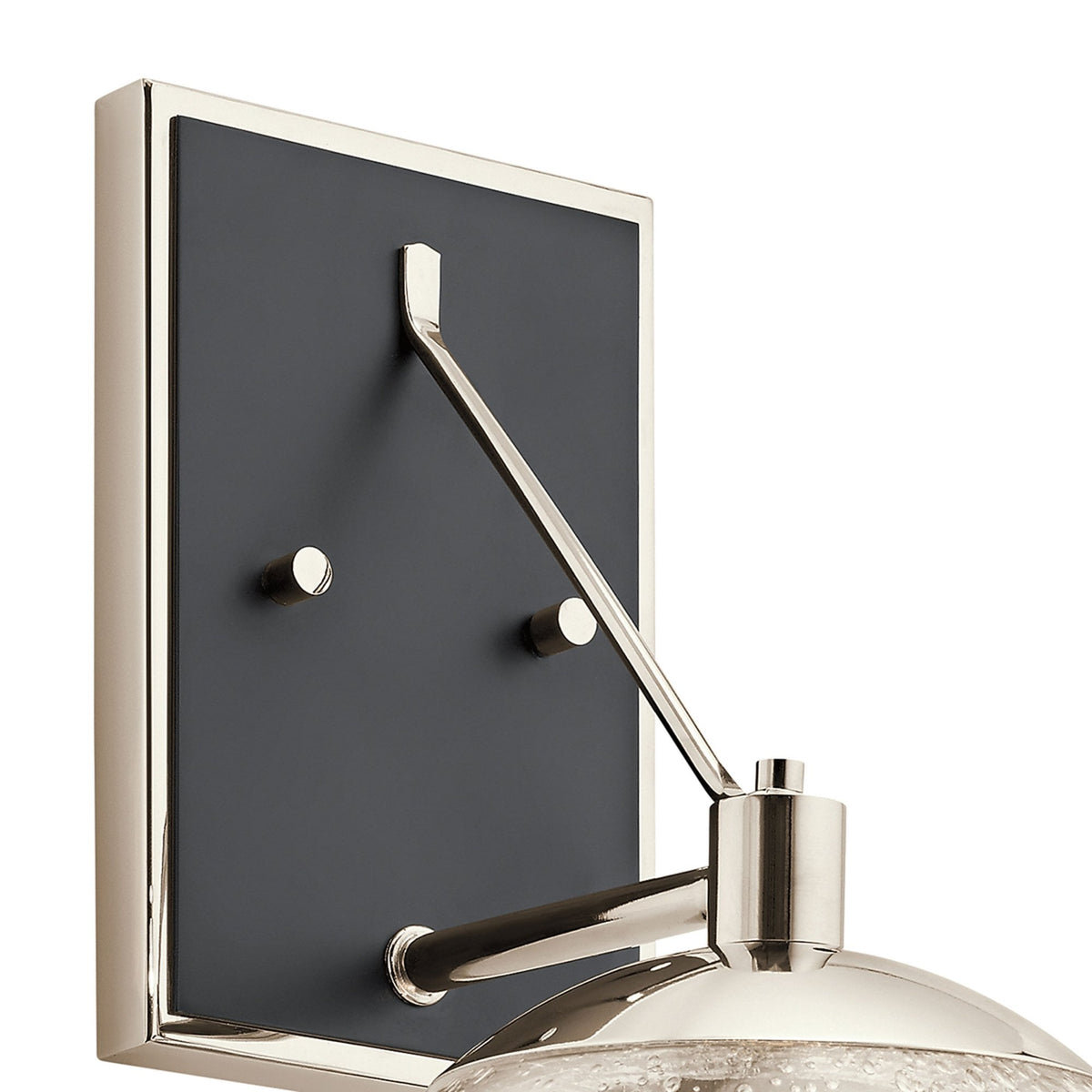 Marilyn Single Wall Light in Polished Nickel & Matt Black