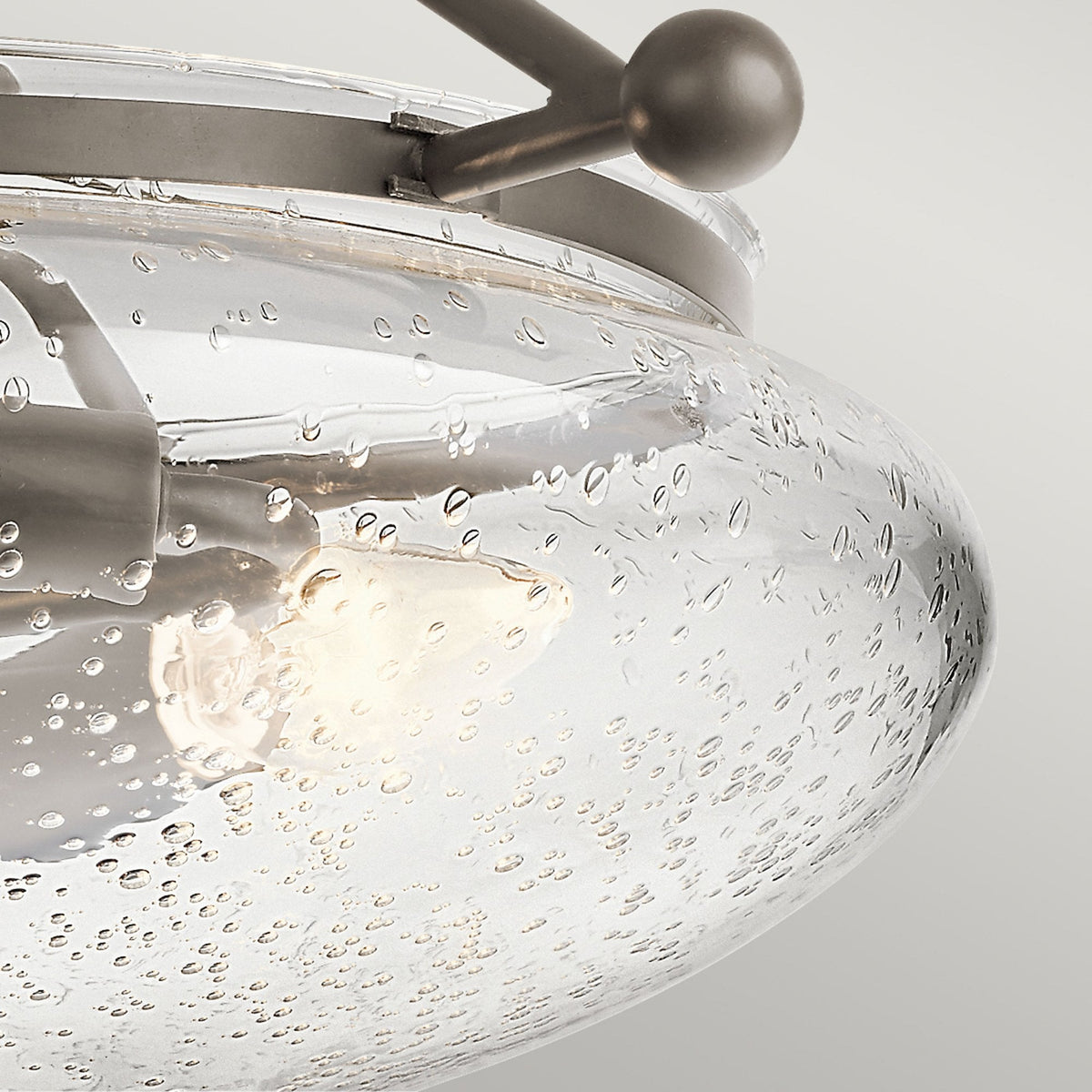 Belle Three Light Semi-Flush Ceiling Light in Olde Bronze