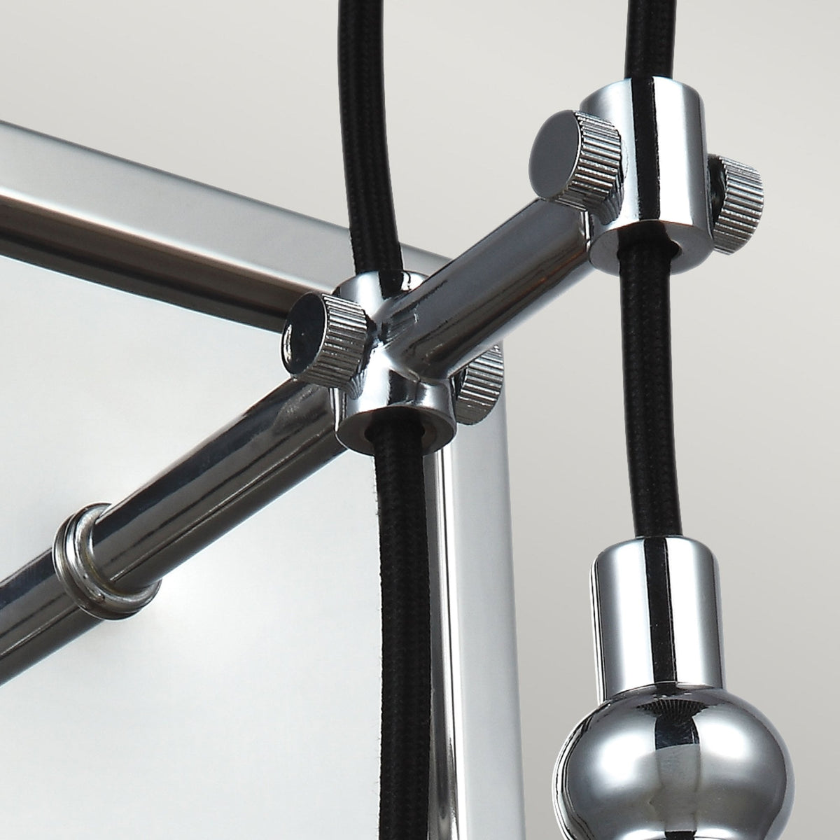 Loras Wall Light in Polished Chrome with Seeded Clear Glass