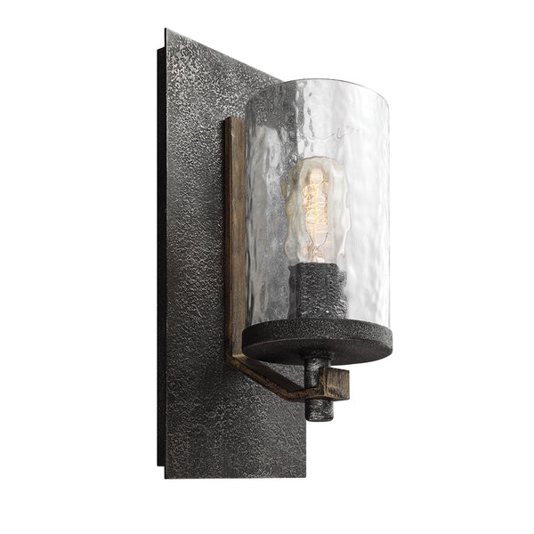 Angelo Wall Light with Distressed Weather Oak
