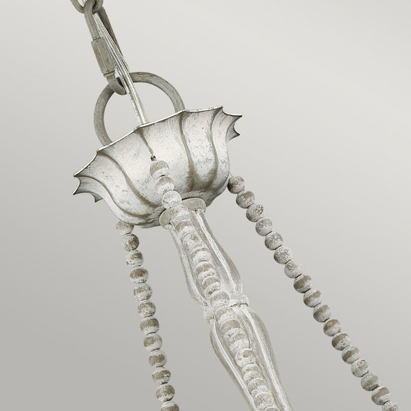 Maryville Three Light Chandelier in Washed Grey