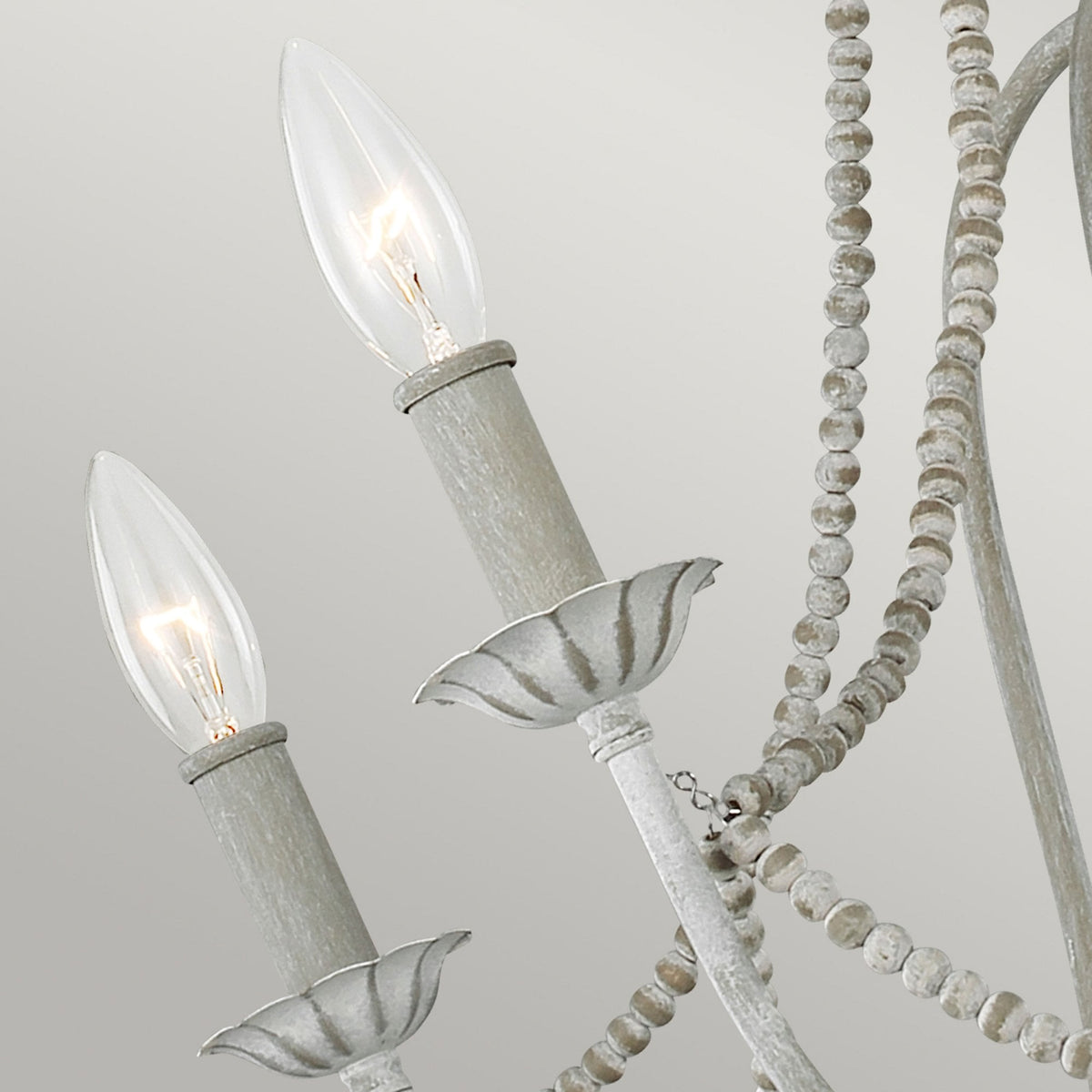 Maryville Six Light Chandelier in Washed Grey