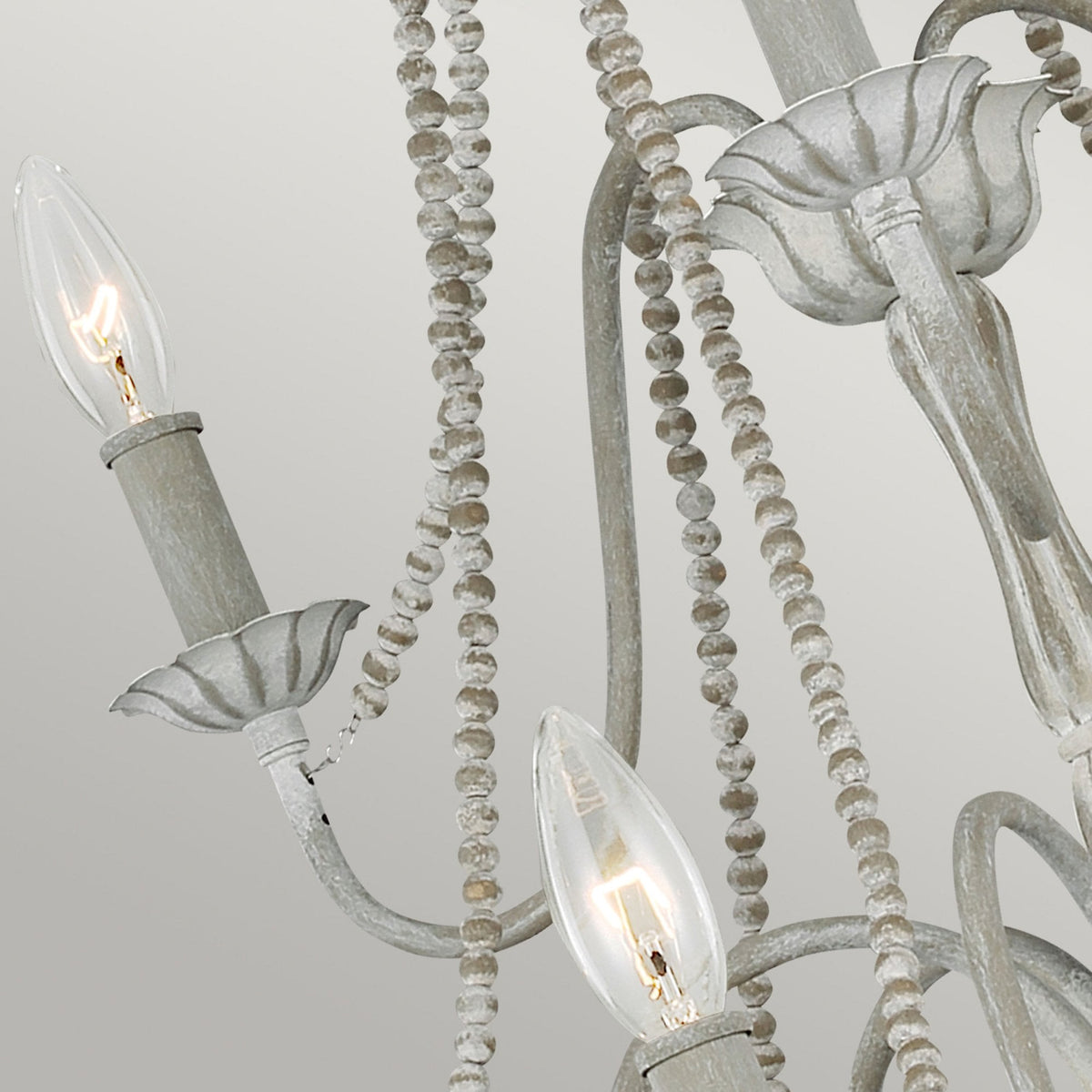 Maryville Nine Light Chandelier in Washed Grey