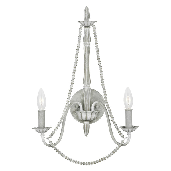 Maryville Two Arm Wall Light in Washed Grey