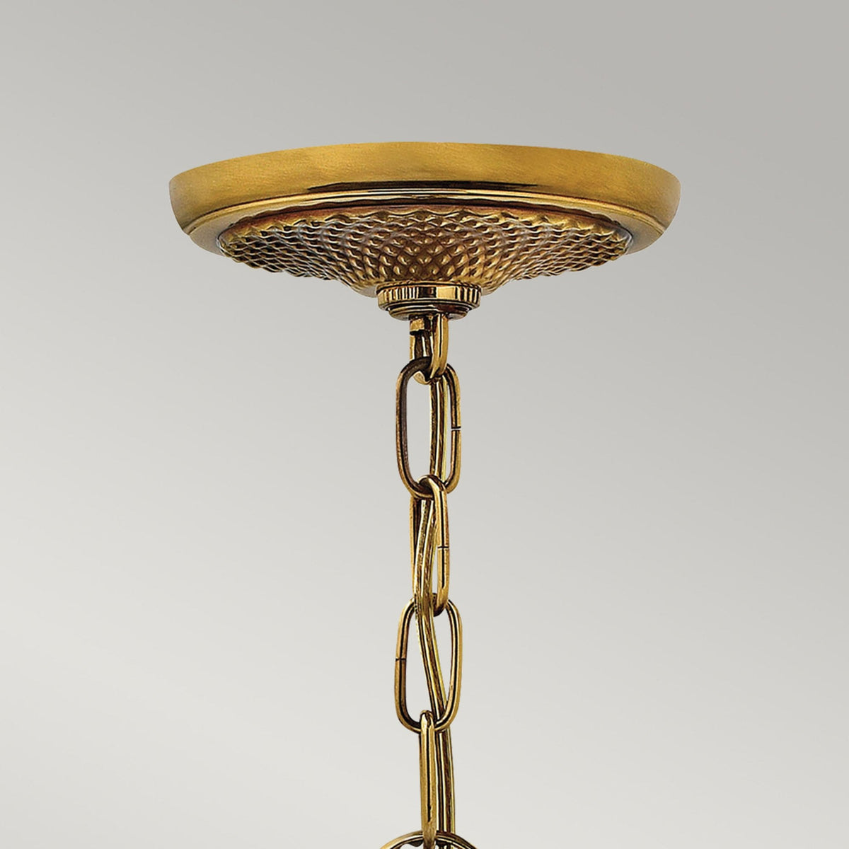 Plantation Five Light Chandelier in Burnished Brass