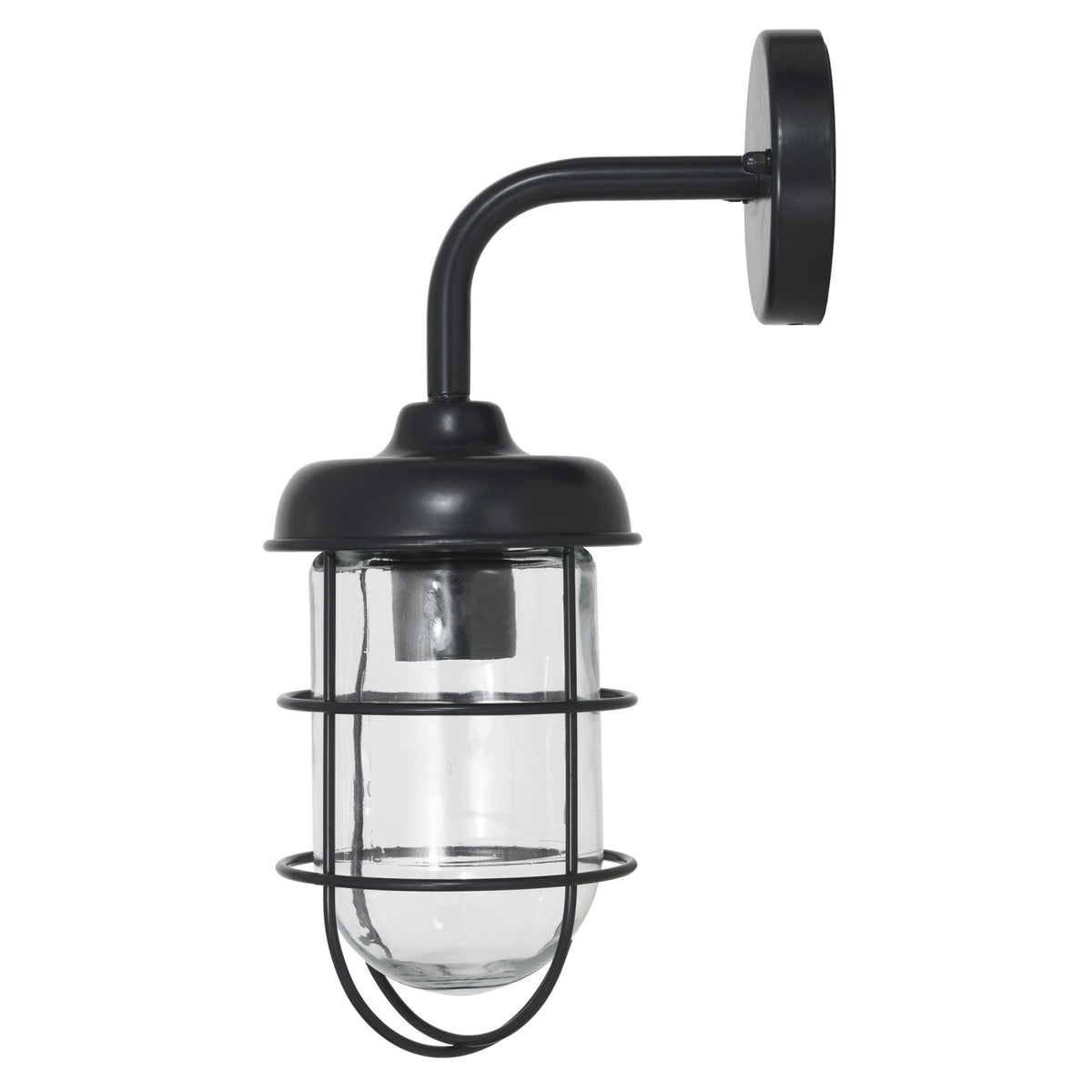 Harbour Outdoor Wall Light in Carbon