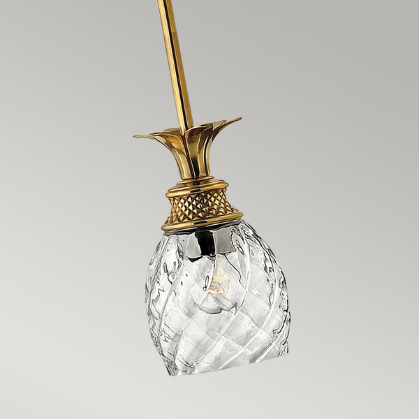 Plantation Pendant in Burnished Brass