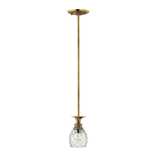 Plantation Pendant in Burnished Brass