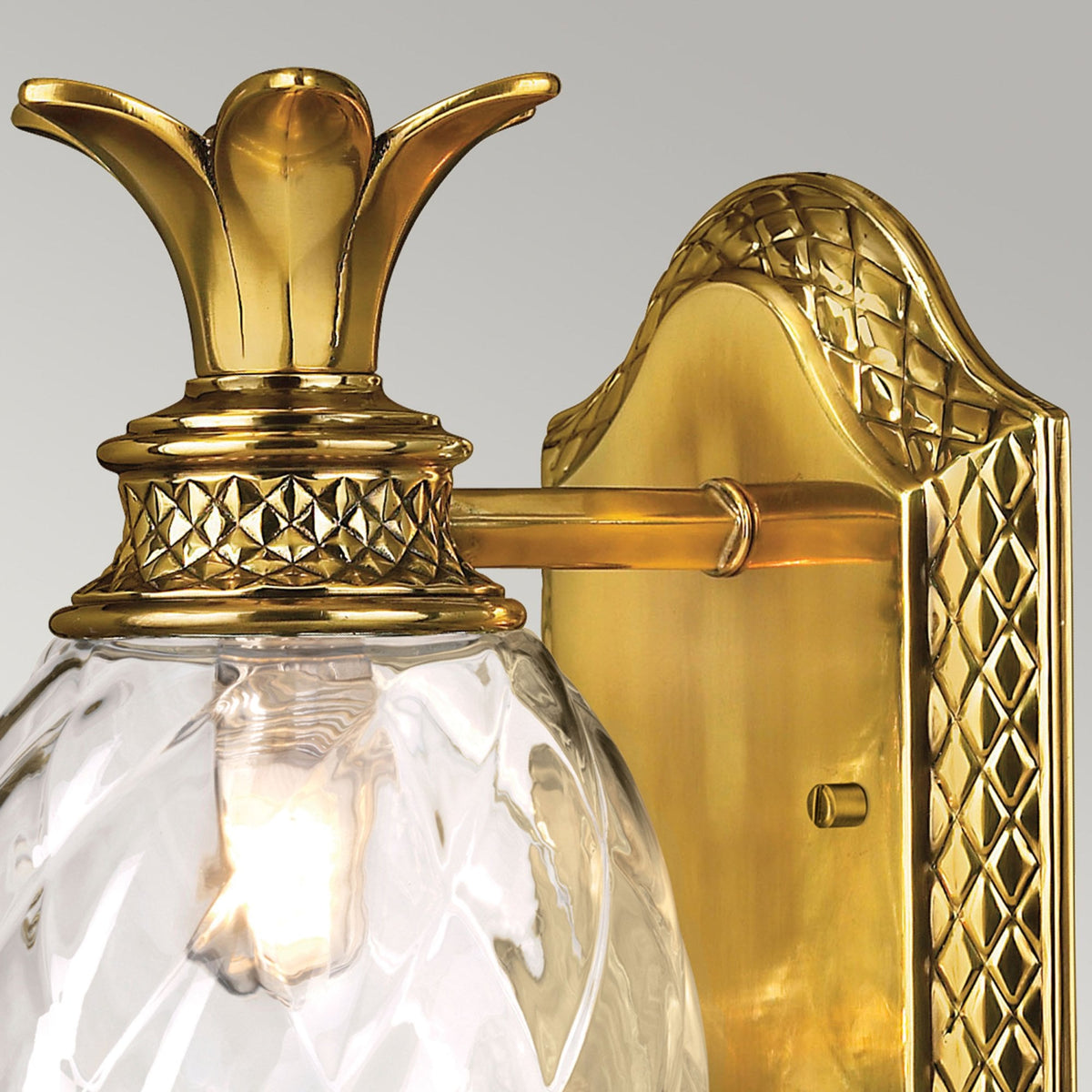 Plantation Bathroom IP44 Wall Light in Burnished Brass