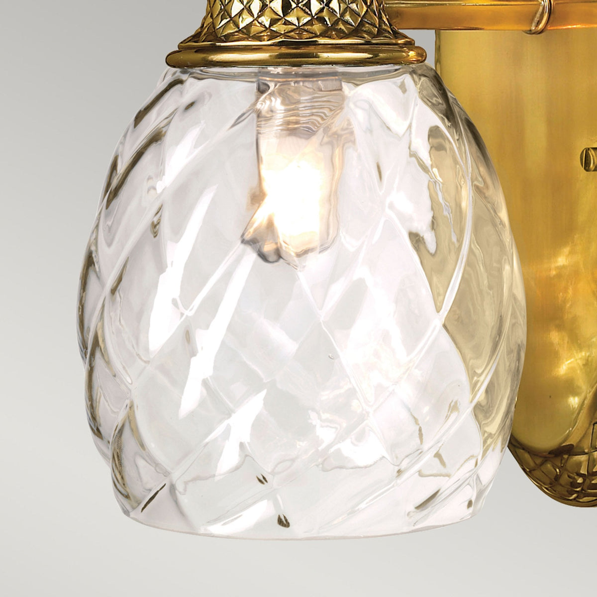 Plantation Bathroom IP44 Wall Light in Burnished Brass