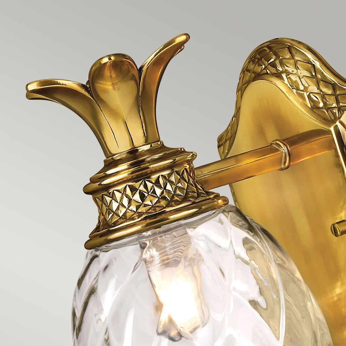 Plantation Bathroom IP44 Wall Light in Burnished Brass