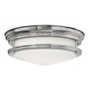 Hadrian IP44 Ceiling Light in Chrome & Opal Glass