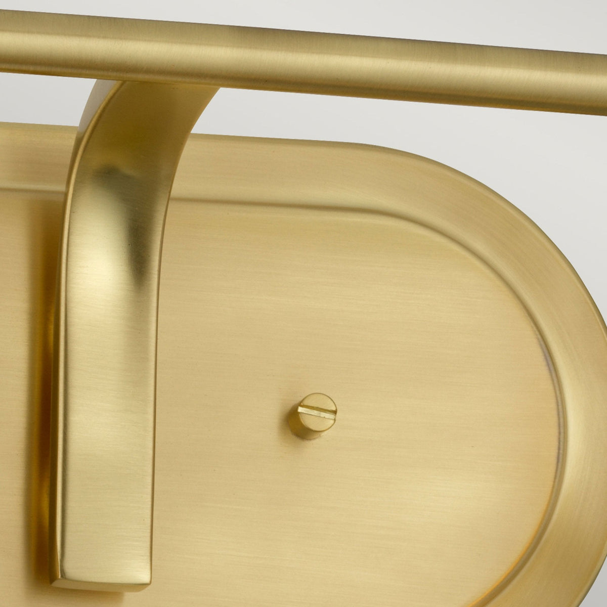 Braelyn Two Arm IP44 Wall Light in Brushed Brass & Seedy Glass