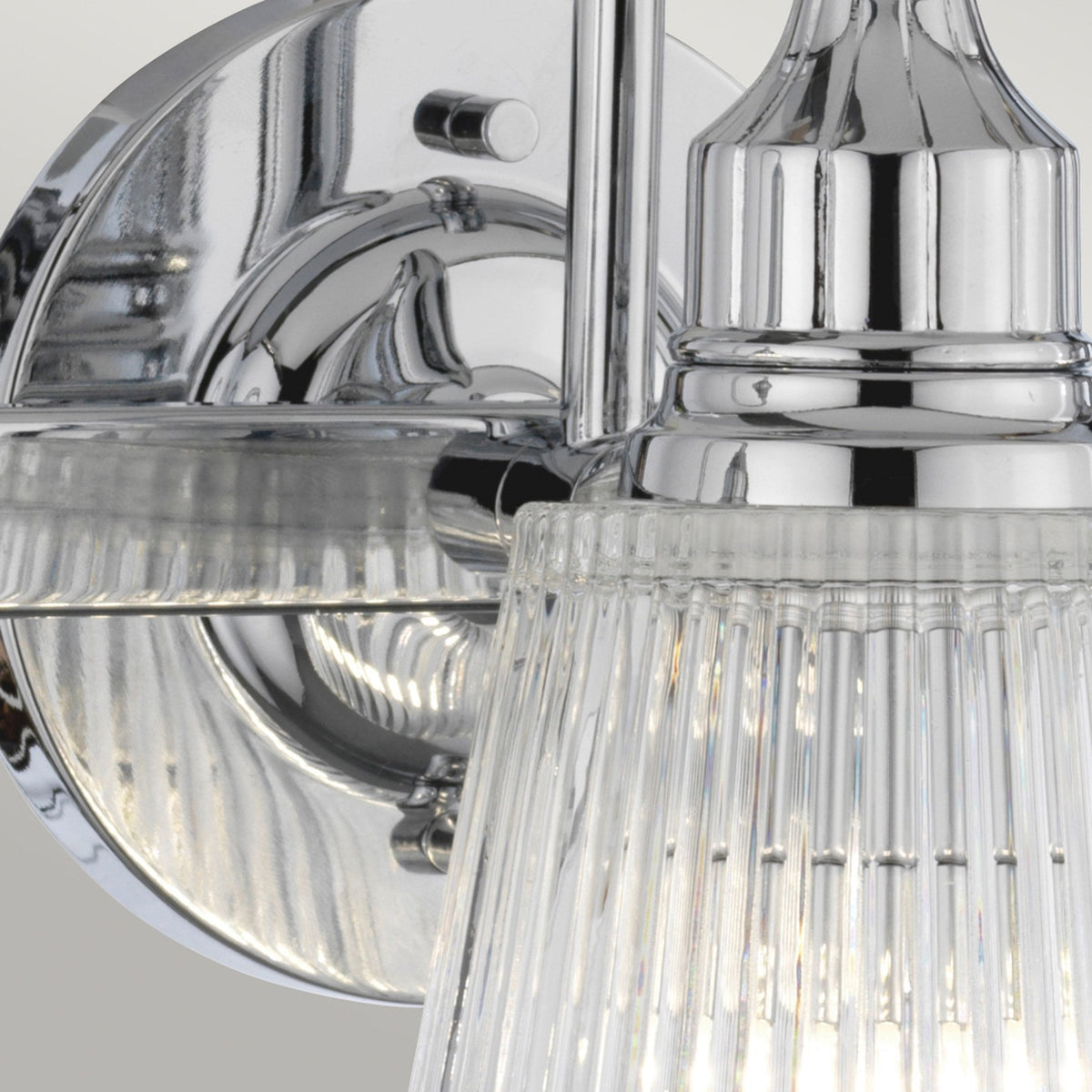 Addison IP44 Three Arm Wall Light in Polished Chrome