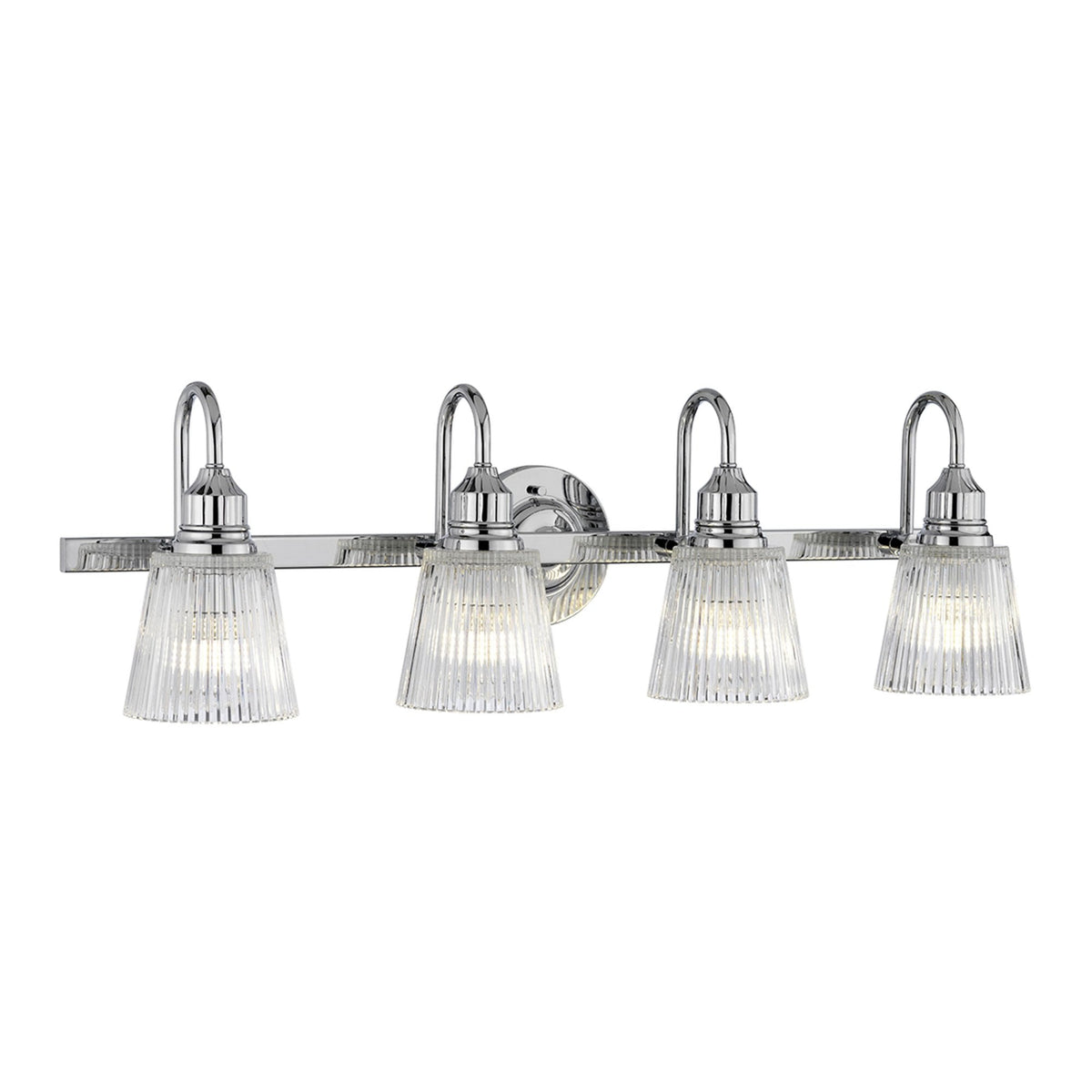 Addison IP44 Four Arm Wall Light in Polished Chrome