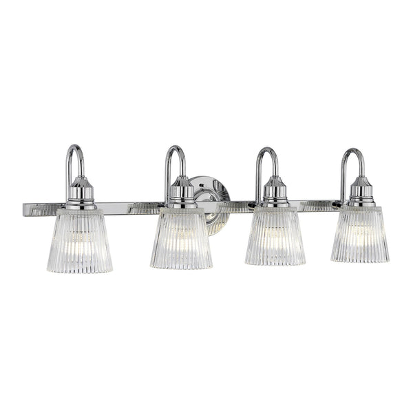 Addison IP44 Four Arm Wall Light in Polished Chrome