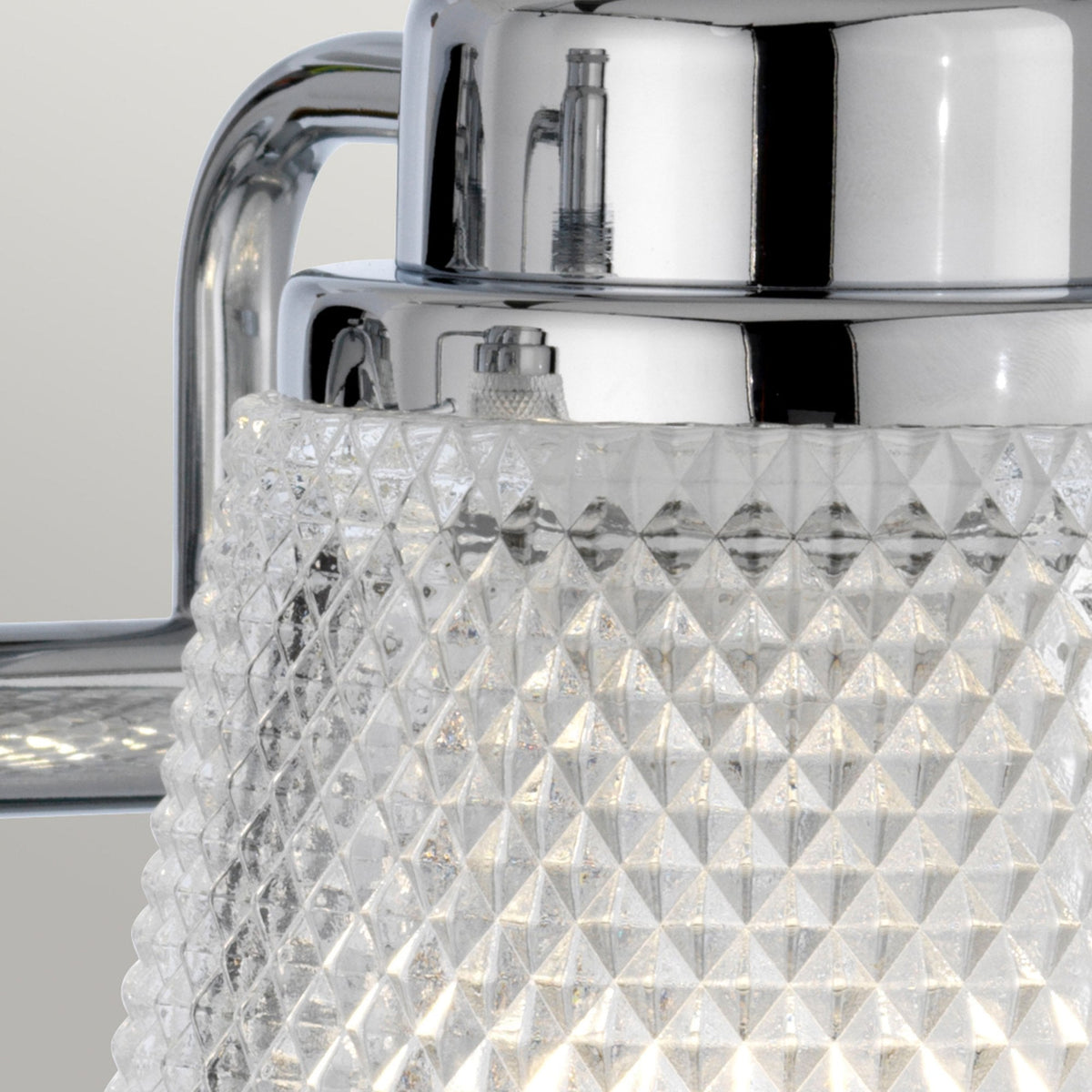 Hudson IP44 Two Arm Wall Light in Polished Chrome