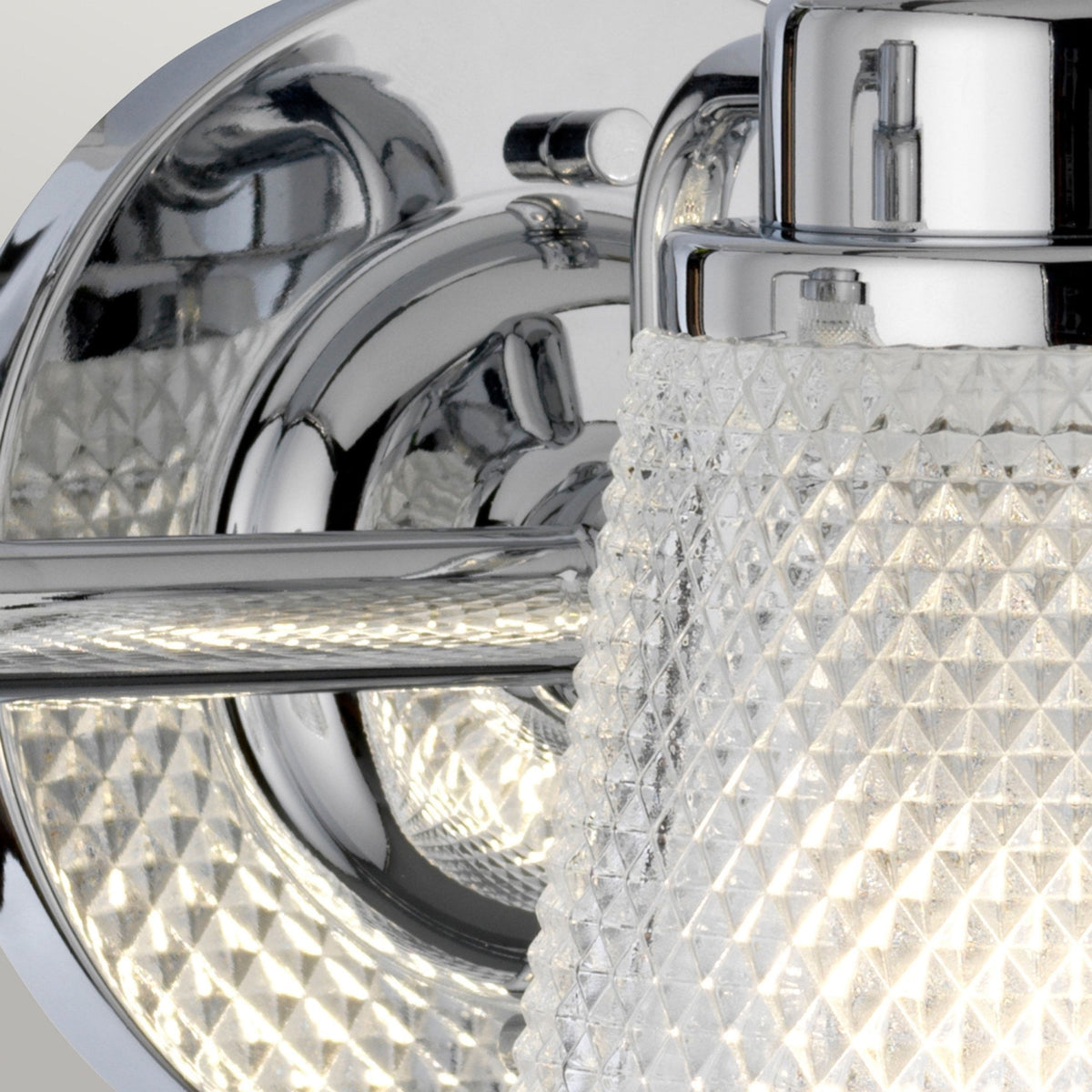 Hudson IP44 Three Arm Wall Light in Polished Chrome