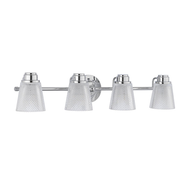 Hudson IP44 Four Arm Wall Light in Polished Chrome
