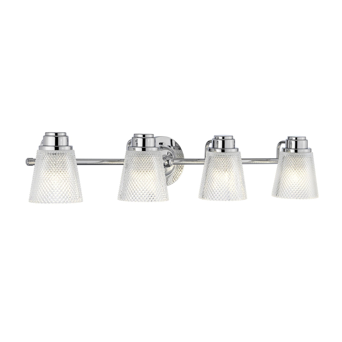 Hudson IP44 Four Arm Wall Light in Polished Chrome