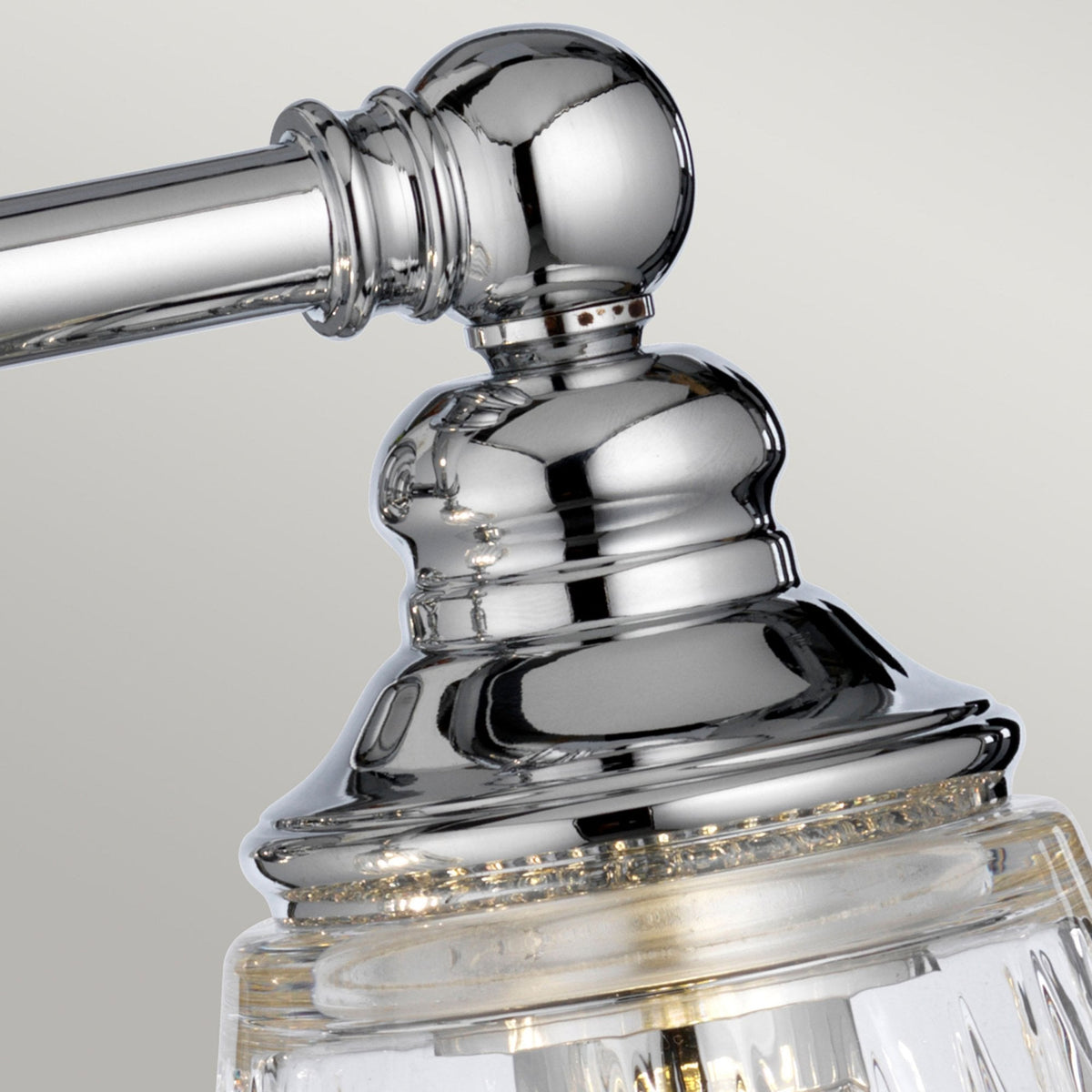 Keynes IP44 Two Lamp Wall Light in Polished Chrome