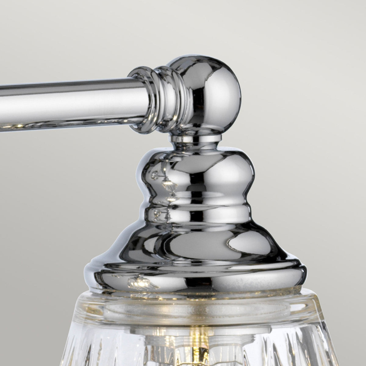 Keynes IP44 Three Lamp Wall Light in Polished Chrome