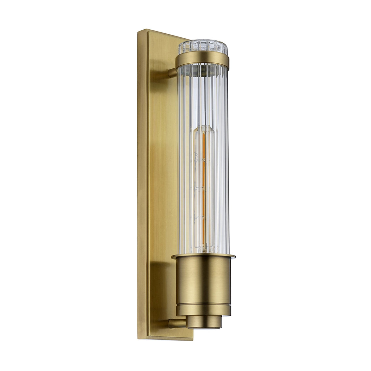 Wellington IP44 Wall Light in Aged Brass