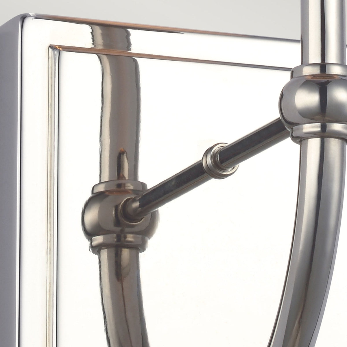 Felixstowe IP44 Wall Light in Polished Chrome & White Shade