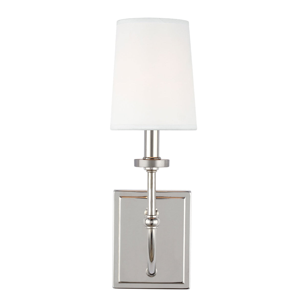 Felixstowe IP44 Wall Light in Polished Chrome & White Shade