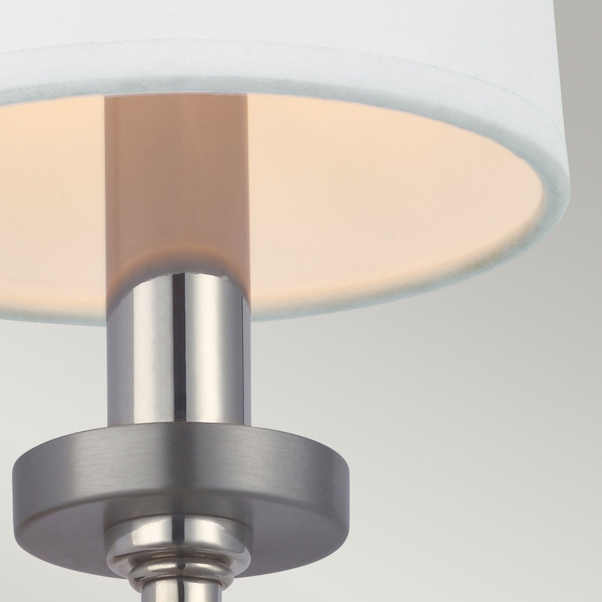 Felixstowe IP44 Wall Light in Polished Chrome & White Shade