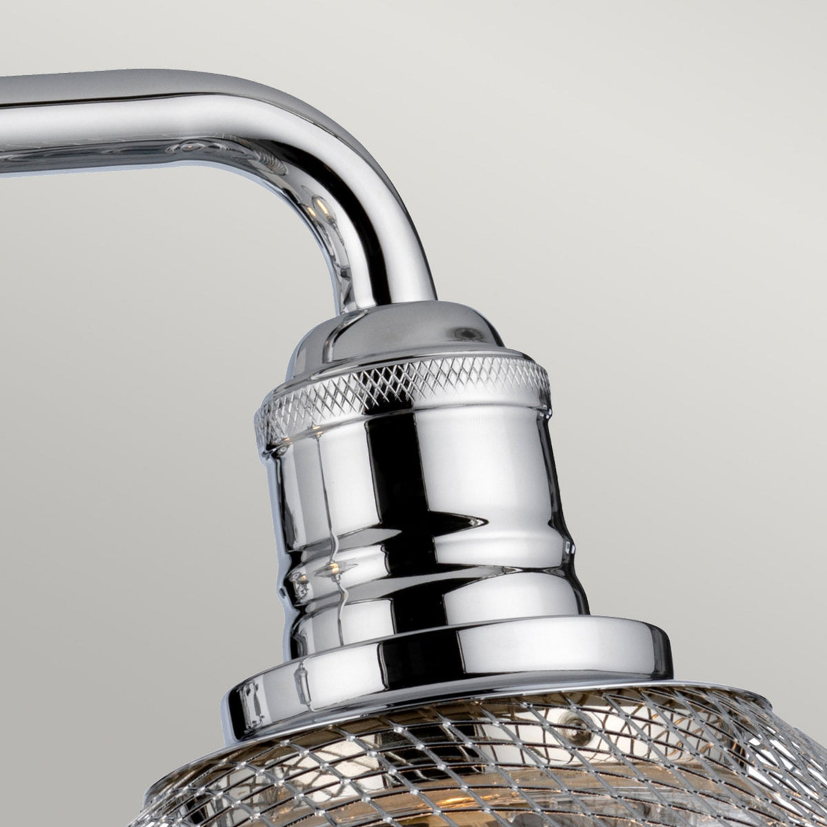 Rigby Twin Lamp IP44 Wall Light in Polished Chrome