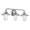 Rigby Triple Lamp IP44 Wall Light in Polished Chrome