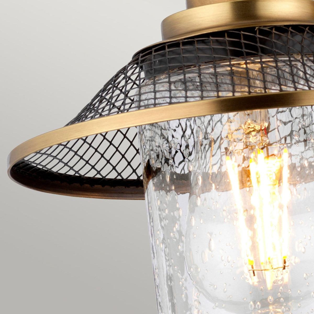 Rigby Triple Lamp IP44 Wall Light in Antique Nickel & Heritage Brass