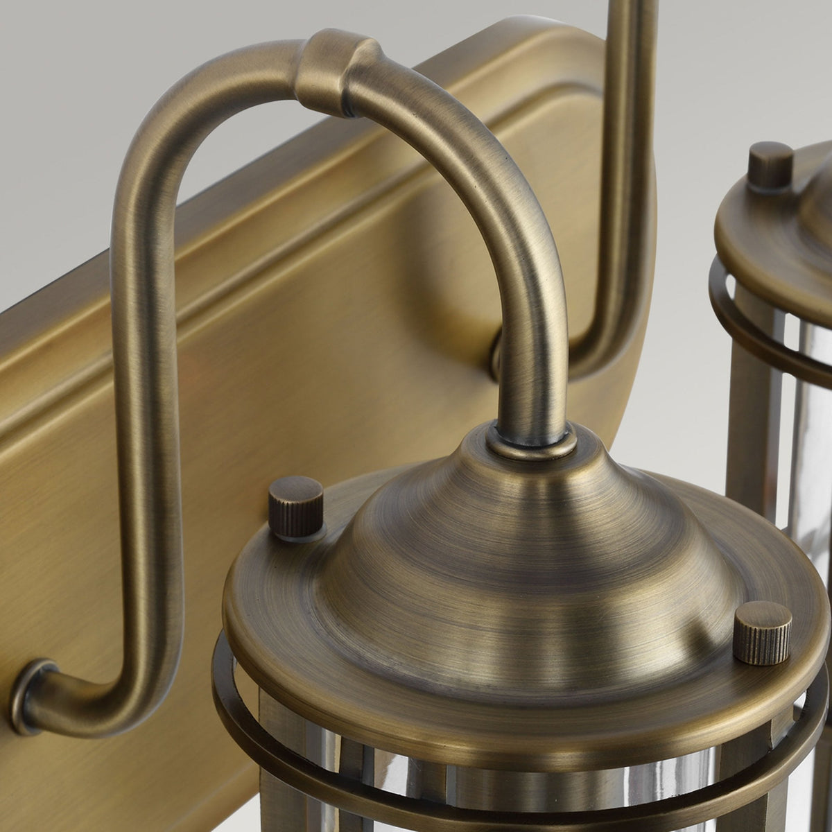 Urban Restoration Triple Lamp IP44 Wall Light in Dark Antique Brass