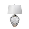 Samara Dual Lit Table Lamp with Hand Blown Smoked Tinted Glass