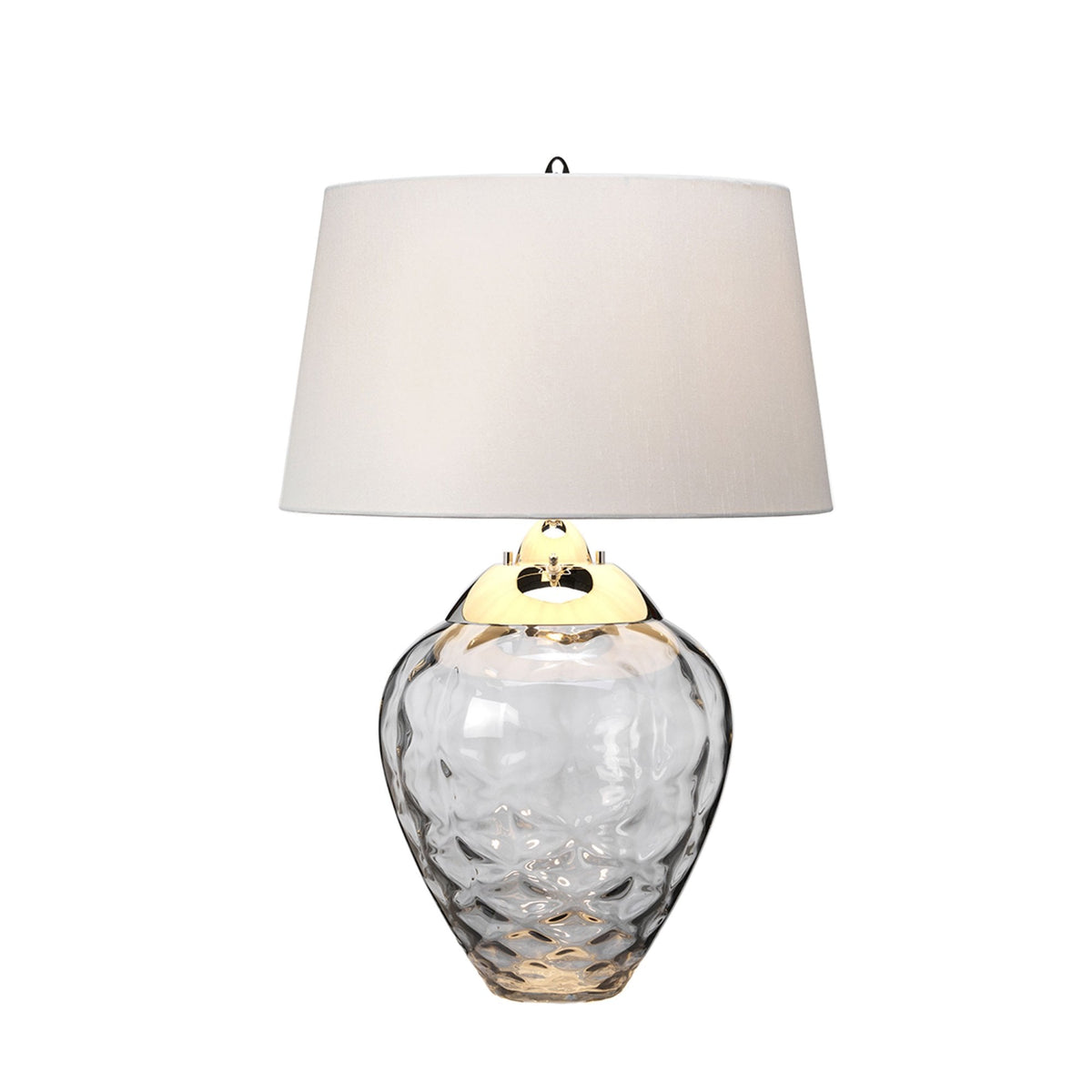Samara Dual Lit Table Lamp with Hand Blown Smoked Tinted Glass